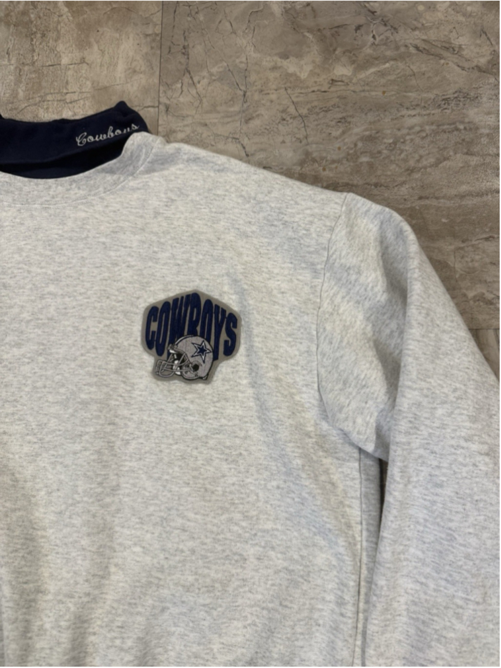 VTG 90s Dallas Cowboys Majestic NFL Turtleneck Sweatshirt Logo USA XL Football